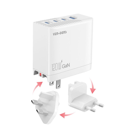 120W Ven-Dens USB C Charger 4 in 1 GAN³ Charger Plug For iPad Pro 13 2025 / iPad Pro 11 2025, Superfast Charging Plug With GaN Technology