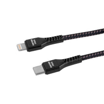 1M Lightning Aluminium Shell Braided Cable for iPhone devices, Faster Speed with 3A Charging - interiorautotech