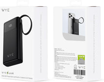 20000mAh PowerBank WYE with Built-In USB-C & 8-Pin Cables, 45W PD Fast Charging, LED Display, Portable Battery Pack for iPhone, Samsung, Google Pixel, Tablets & More