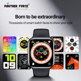 Pantherforce Bluetooth Smart Watch with 1.75” HD Touchscreen, Heart Rate & Sleep Monitor, Fitness Tracker, Call & Message Notifications