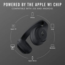 Beats by Dr Dre Studio 3 Wireless Headphones with Adaptive Noise Cancellation: White, Matte Black & Shadow Grey