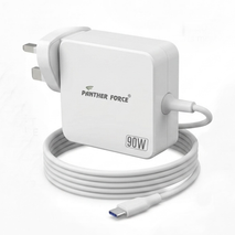 PF 90W USB-C PD Power Adapter, Fast Quick Charger with Over-Current, Over-Charging & Short-Circuit Protection, USB-C Power Supply for Compatible Devices