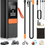 Wye 6000mAh Cordless Portable Tyre Inflator: Air Pump Compressor with Digital LCD for Cars, Bicycles & Balls