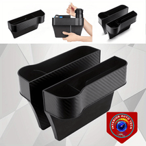 Car Seat Gap Organiser, Seat Storage Gap Filler, Car Console Side Pocket Storage with Cup Holder - interiorautotech