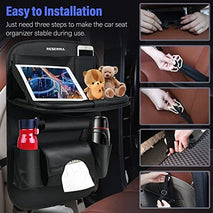 Multi-function Rear Car Seat Storage & Organiser with Table - interiorautotech