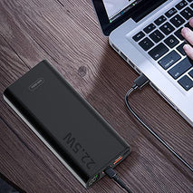 Super-Charge 22.5W PD 3.0 Power Bank 20000mAh with 2x Port USB, 1x Micro-USB & 1x USB-C - interiorautotech