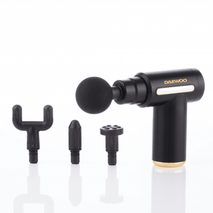 Daewoo Massage Gun 1500mAh with LED Touchscreen Display & 4 Massage Heads: 3 Year Warranty - Interior Auto Tech