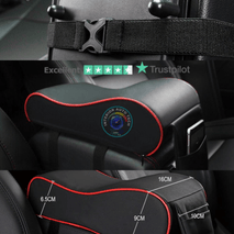 Universal Car Armrest for Centre Surface with Mobile Pocket, Center Console Armrest, Faux Leather and Memory Foam Material - interiorautotech